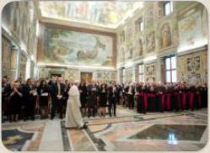 Папа прийняв членів Papal Foundation