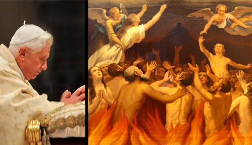 “Ніхто не живе сам по собі. Ніхто не грішить сам по собі. Ніхто не спасається сам по собі.” Бенедикт XVI про допомогу душам у чистилищі