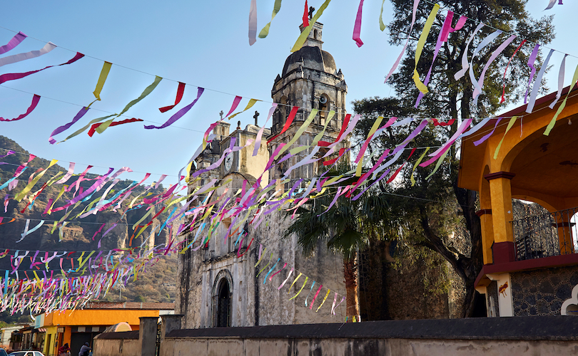 Tepoztlan,,Morelos,,Mexico,February,20th,2021,Church,Of,The,Holy