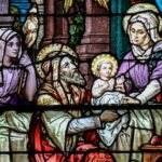 nativity of the blessed virgin mary вітраж